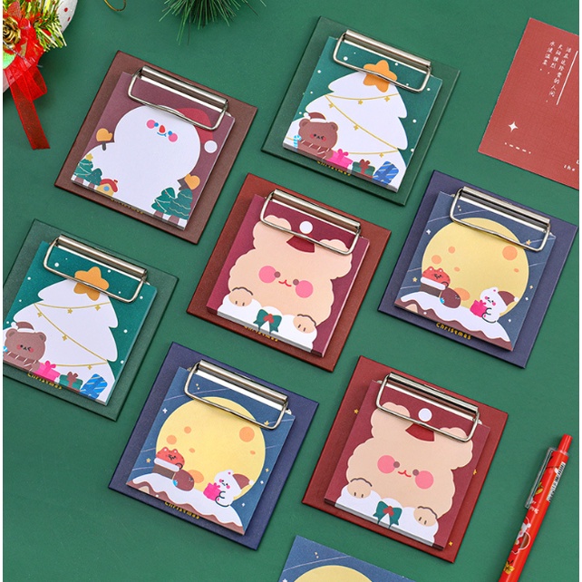 

Papan sticky notes natal christmas santa