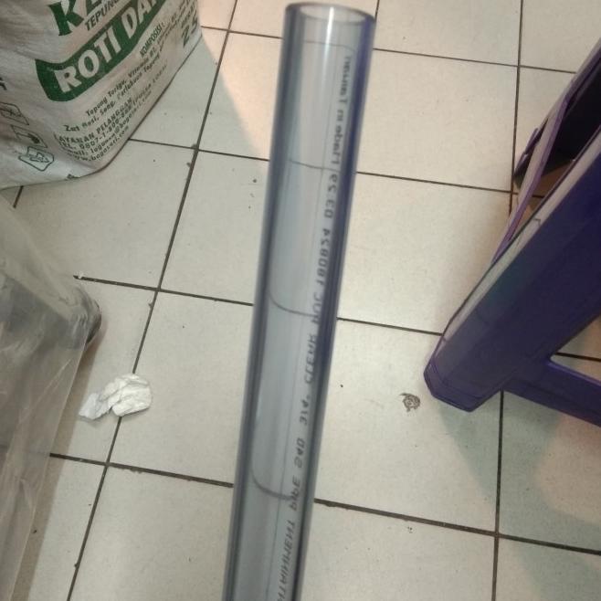 Pipa PVC Transparan 3/4" (inch) 1 Meter