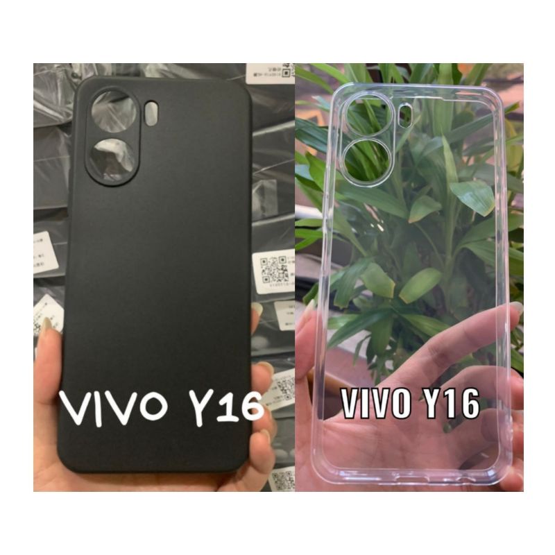 CASE COVER SOFTCASE PREMIUM CLEAR BLACK FOR VIVO V25 PRO 5G Y02 Y35 Y22 Y16 2022 CASING HITAM BENING CASE SILIKON HP PREMIUM QUALITY