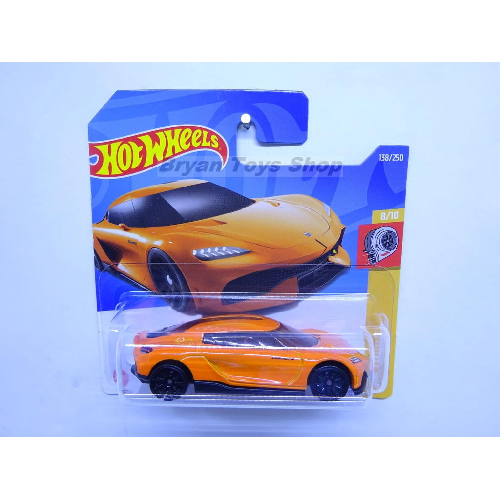 Hot Wheels SC Koenigsegg Gemera Orange Short Card