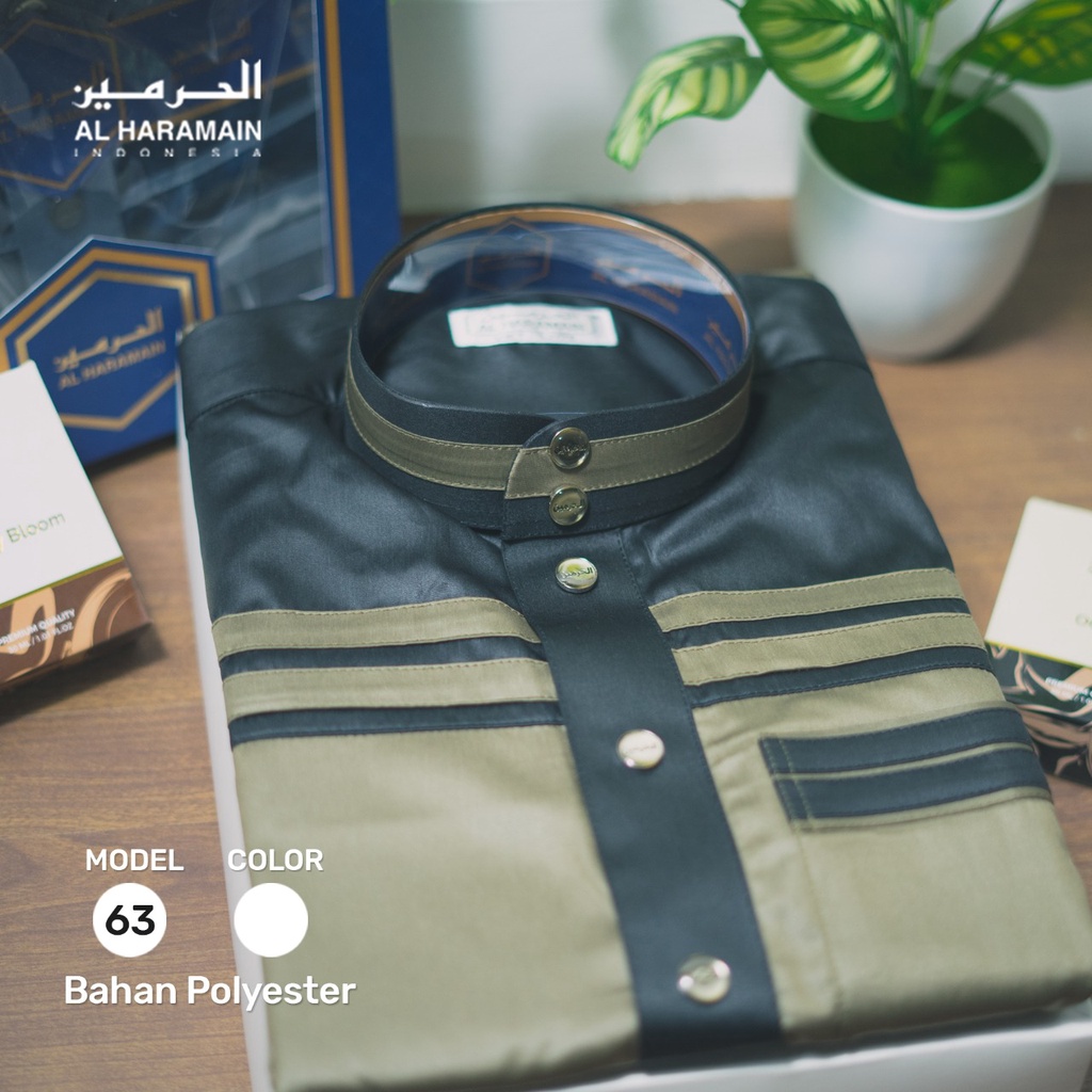 COD GAMIS/JUBAH AL-HARAMAIN PREMIUM KODE 63 WARNA KOMBINASI LENGAN PANJANG