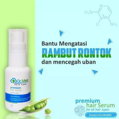 (Dr. Metz Premium Hair Serum Obat Herbal Mengatasi Uban, Kebotakan dan Rambut Rontok)