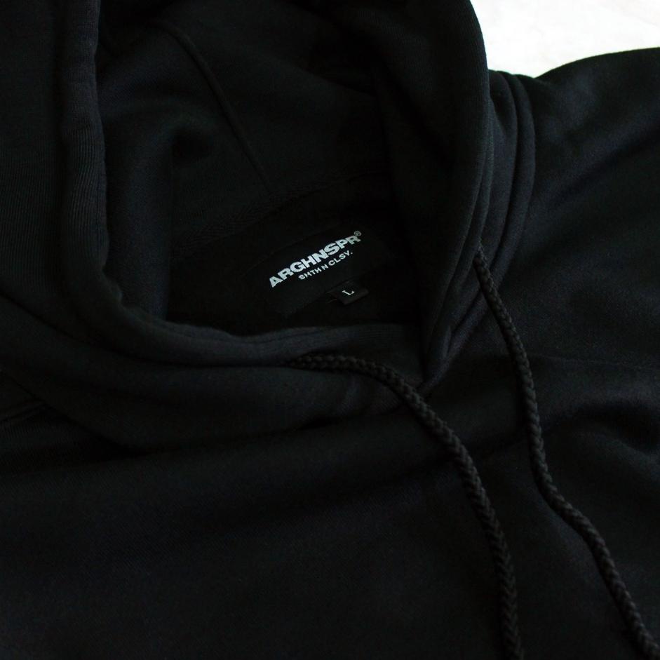 Terlaris Arghinspire Jacket Pullover Hoodie Hitam - Black Outline