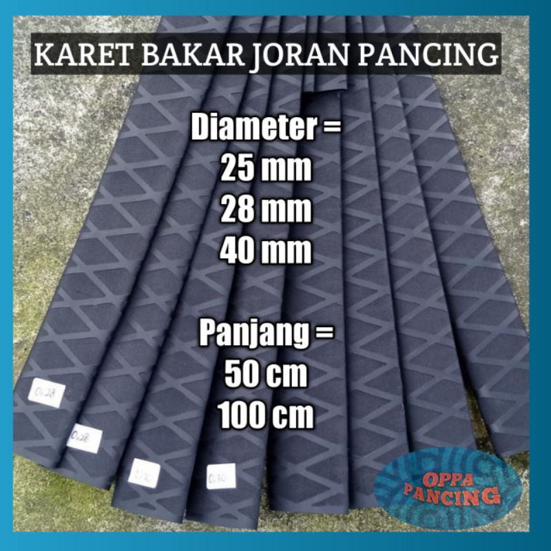 Karet Bakar Hitam Joran Pancing