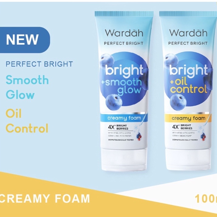 Wardah Perfect Bright Creamy Foam 100 ML [ Kemasaan baru ]