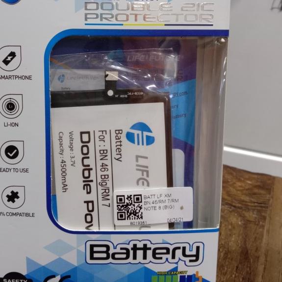 BATRE DOUBLE POWER REDMI 7 / NOTE 8 BN46