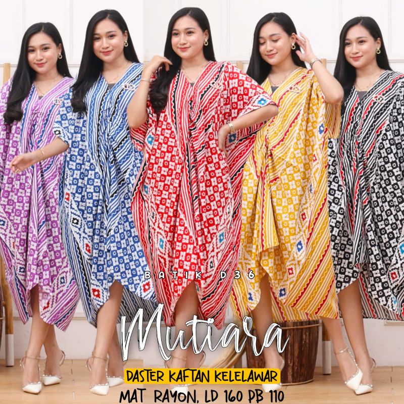 baju tidur daster kelelawar Kaftan Mutiara songket #2 trendy bahan rayon super Jumbo