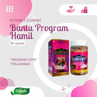 Kapsul Zuriat Original Herbal Promil Zuriyat untuk program kehamilan Syifa Herbal Alami