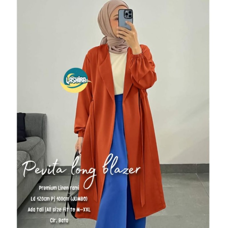 Pevita~Aiko long blazer by lashira
