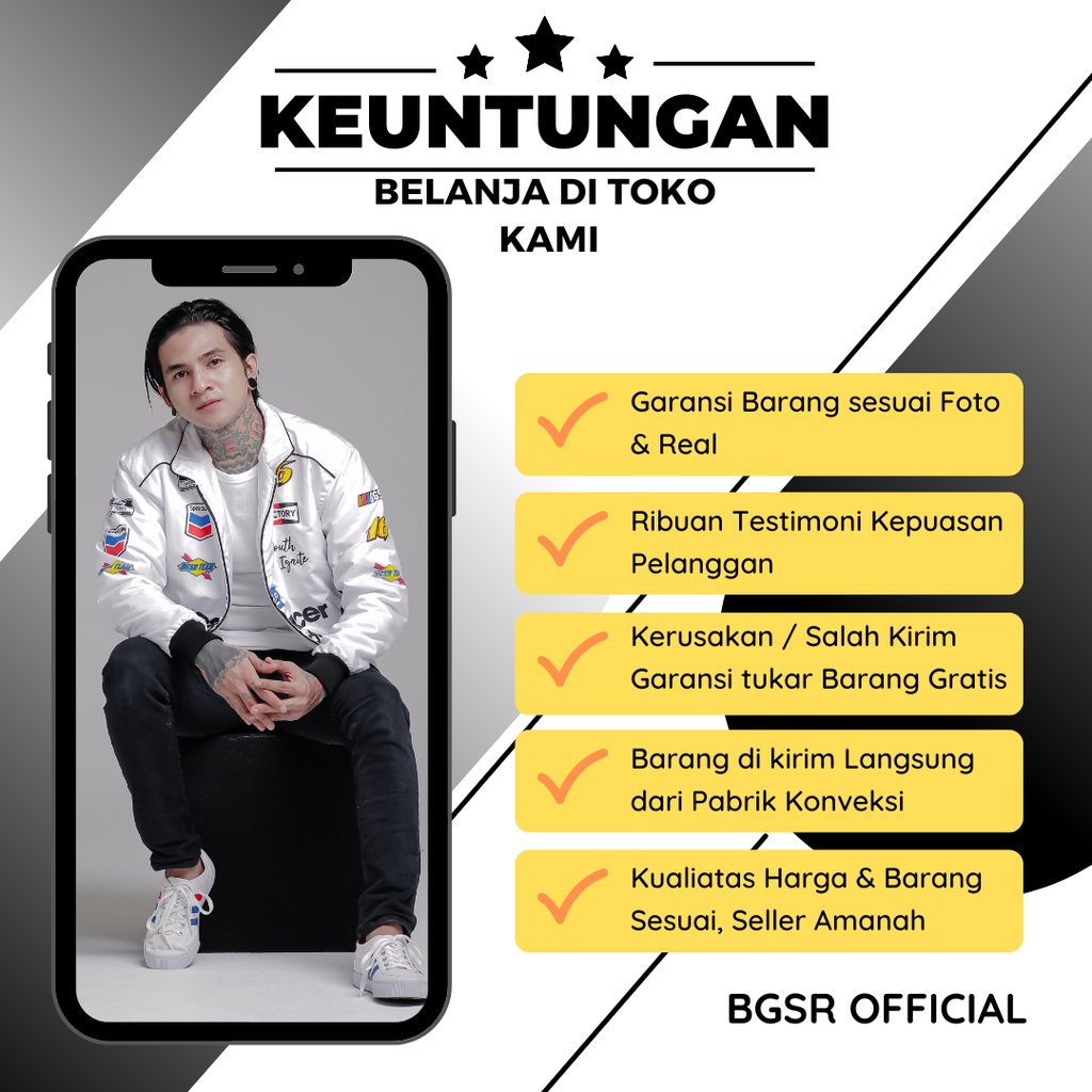 Jaket Pria Nascar Racing Jacket Sunmori Touring Motor Windbreaker Victory BGSR