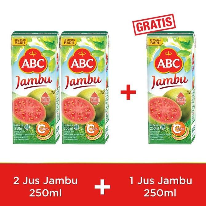 

ABC Jus Jambu 250 ml - Buy 2 pcs Get 1 pcs Free