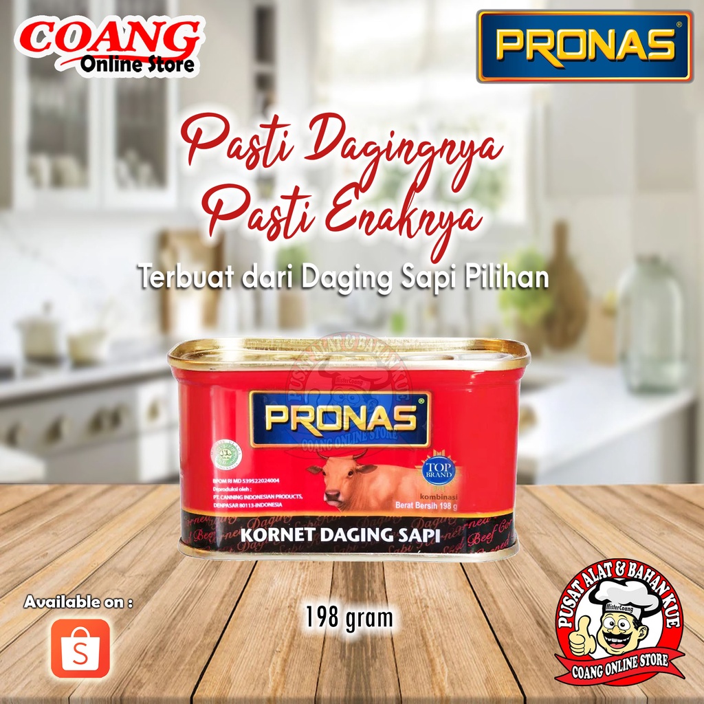 

Pronas Corned Beef 198 gr - Kornet - Daging Kaleng