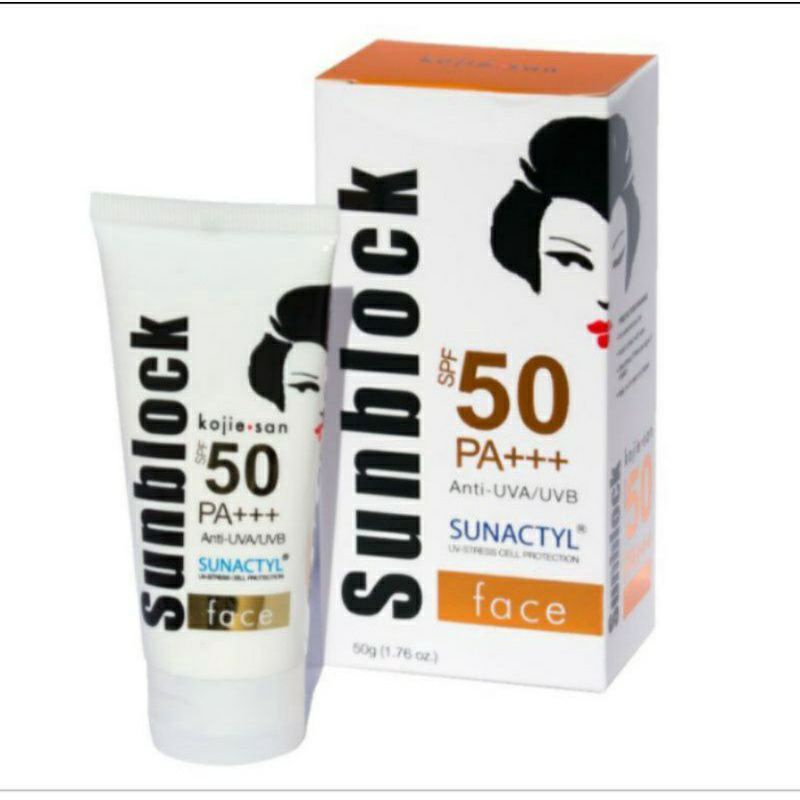 Kojie San Sunscrreen Spf 50 Sunblock Face 50g