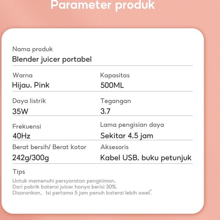 Han River 810PK blender portable/Juicer Usb 500M