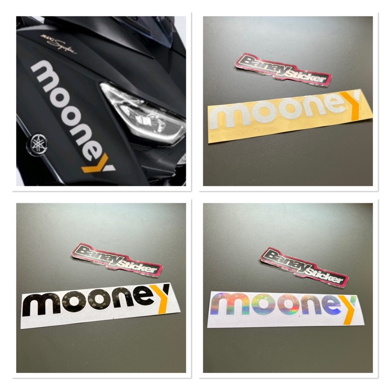 STICKER Stiker MOONEY Cutting