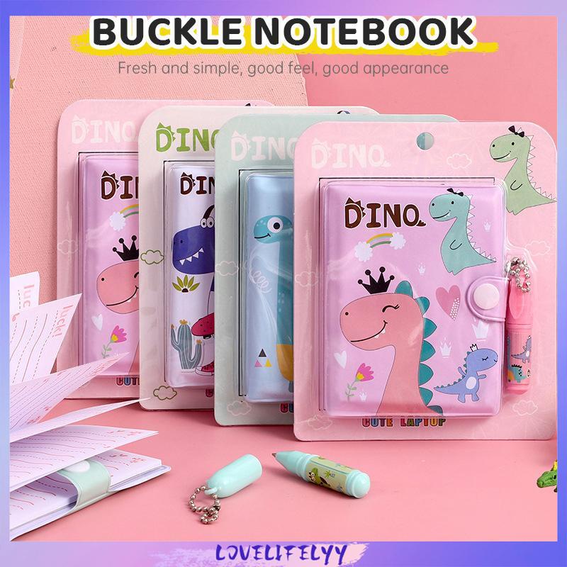 

Buku Dairy Kancing Karakter Lucu Kartun Kreatif Notebook Portabel Mini Dengan Set Bolpoin -LOY