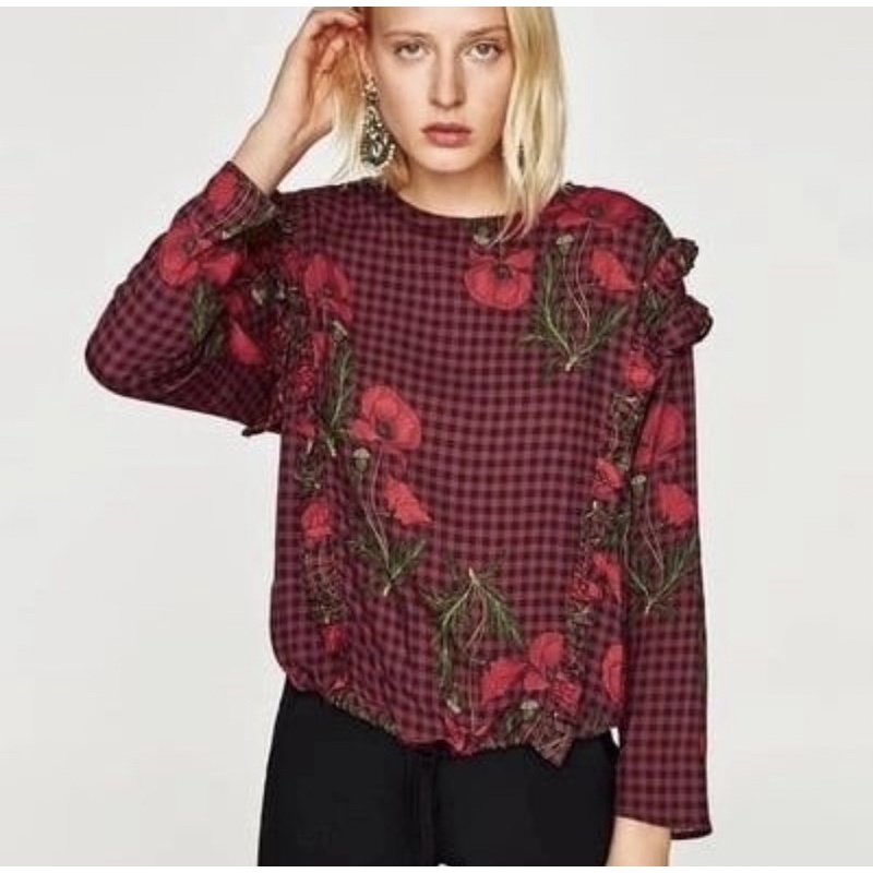 preloved zara blouse