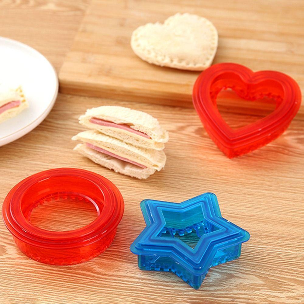 Solighter Sandwich Cutter DIY Baking Pastry Tools Cetakan Roti Bento Kotak Potong Dan Segel