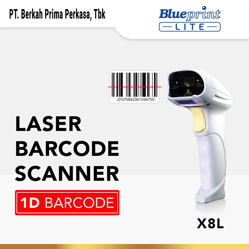 Blueprint BP-LITE X8L LASER BARCODE SCANNER 1D USB