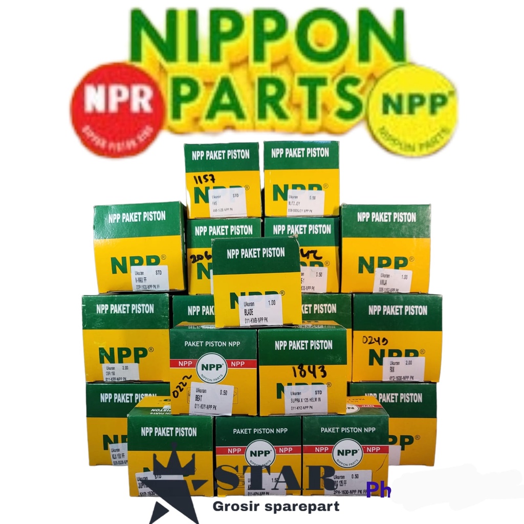 PISTON KIT / SEHER PAKET SMASH 110 / SHOGUN 125 NPP PEN 14