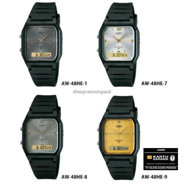 JAM TANGAN Casio AW - 48HE AW-48HE AW 48HE Original RESMI