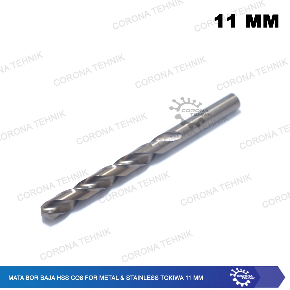 11 mm - Mata Bor Baja HSS Co8 For Metal &amp; Stainless Tokiwa