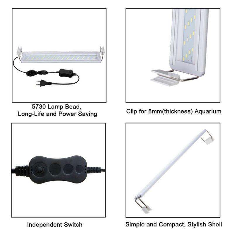 LAMPU AQUARIUM GANTUNG VOSSO A600 60CM LED 4 BARIS LAMPU ATAS LAMPU AQUARIUM LED AQUASCAPE