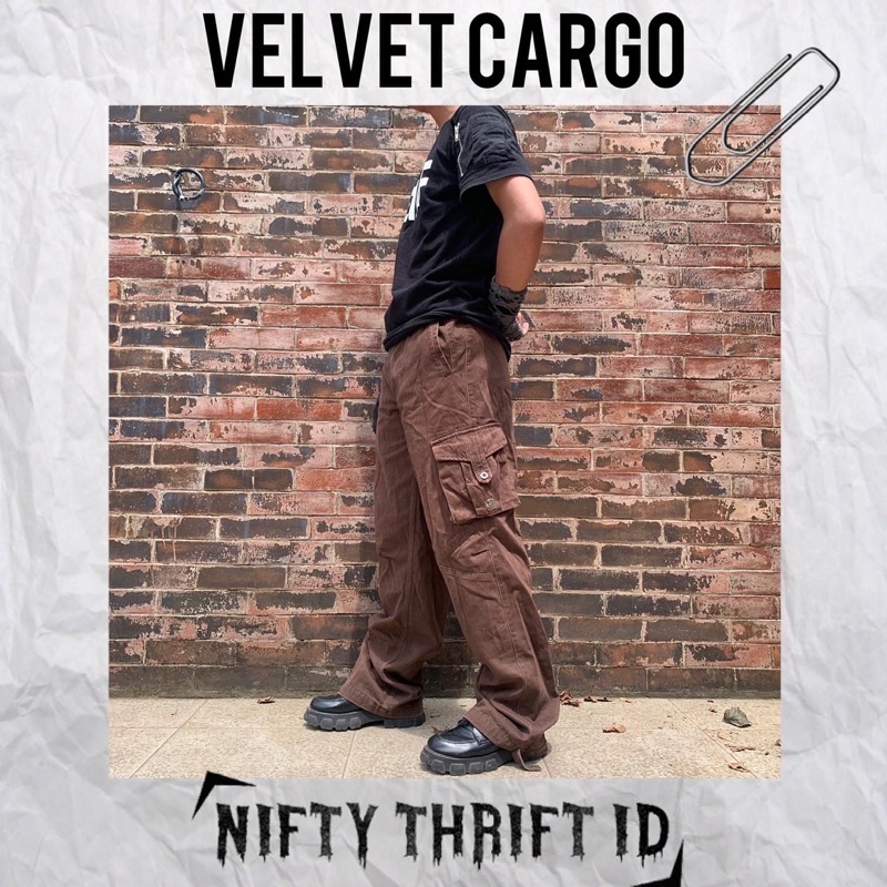 Celana Cargo Velvet Samuel & Kevin - Thrift Item