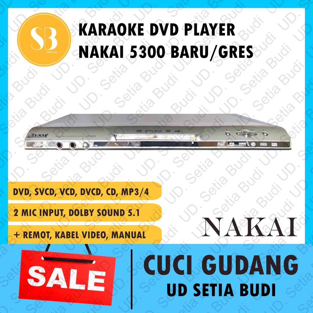 Karaoke DVD VCD CD Player Nakai 5300 Baru dan Murah Asli Jepang