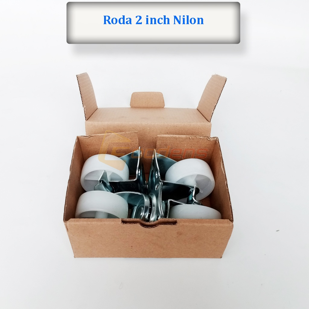 Roda Nilon 2 Inch Roda Caster Roda Gepeng