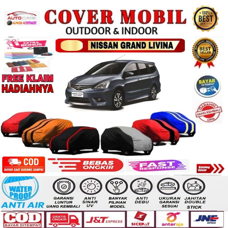 SARUNG MOBIL / COVER BODY MOBIL, GRAND LIVINA, SELIMUT MOBIL MANTEL PENUTUP BODY WATER PROOF