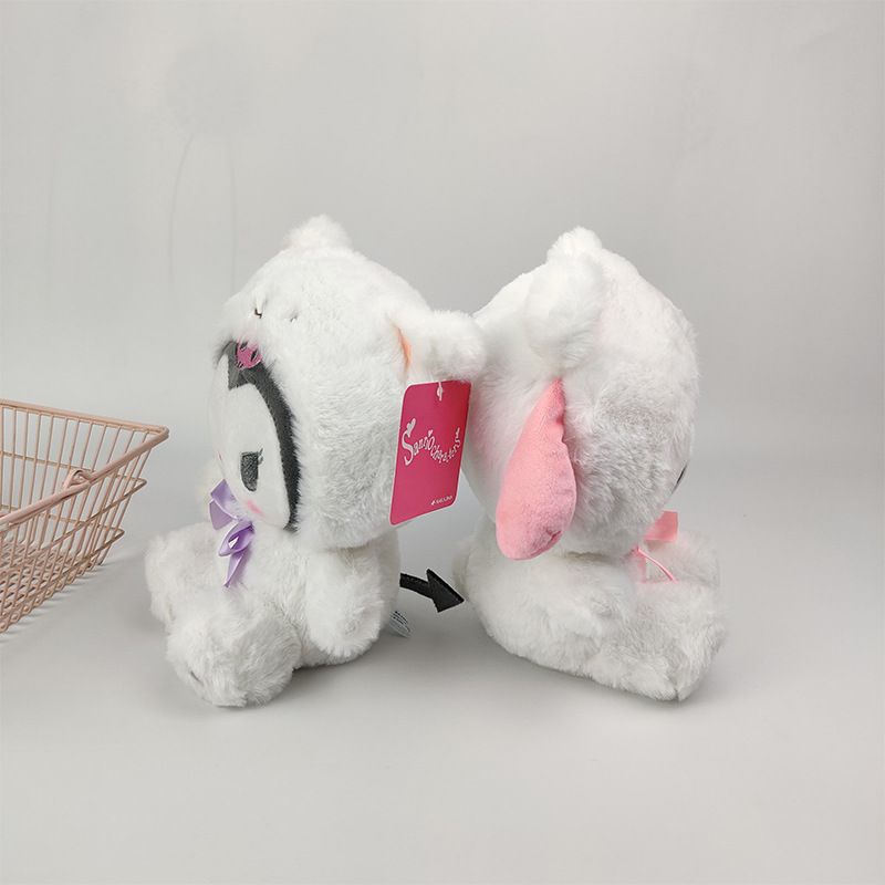 MAINAN BONEKA MELODY CINNAMOROLL KUROMI POCHACCO DOG POMPOMPURIN PURIN WHITE SERIES IMPOR LUCU