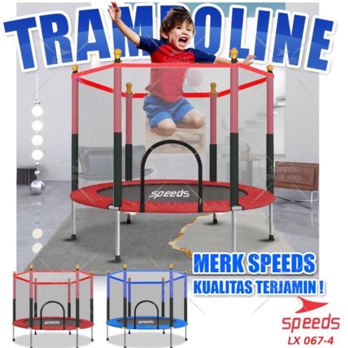 Speeds Mini Trampoline55 inch / Mainan Trampolin Anak & Dewasa Jari stock ada