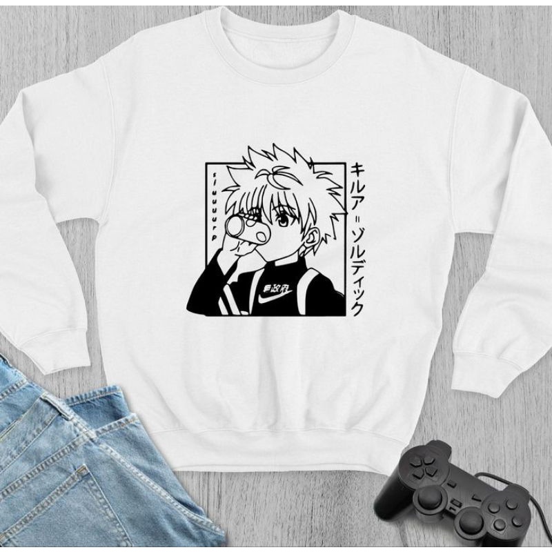 Sweater Killua Hoodie Atasan anime Sweater Hunter x Hunter