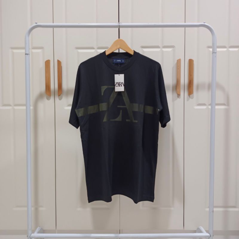 Kaos Baju Pria Import Zara Logo Basic Kaos Baju T Shirt Import Pria Premium