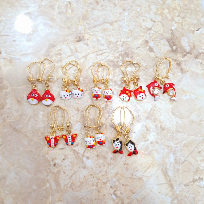 Anting Anak Karakter 0,5 gram Emas Asli Kadar 300/6K