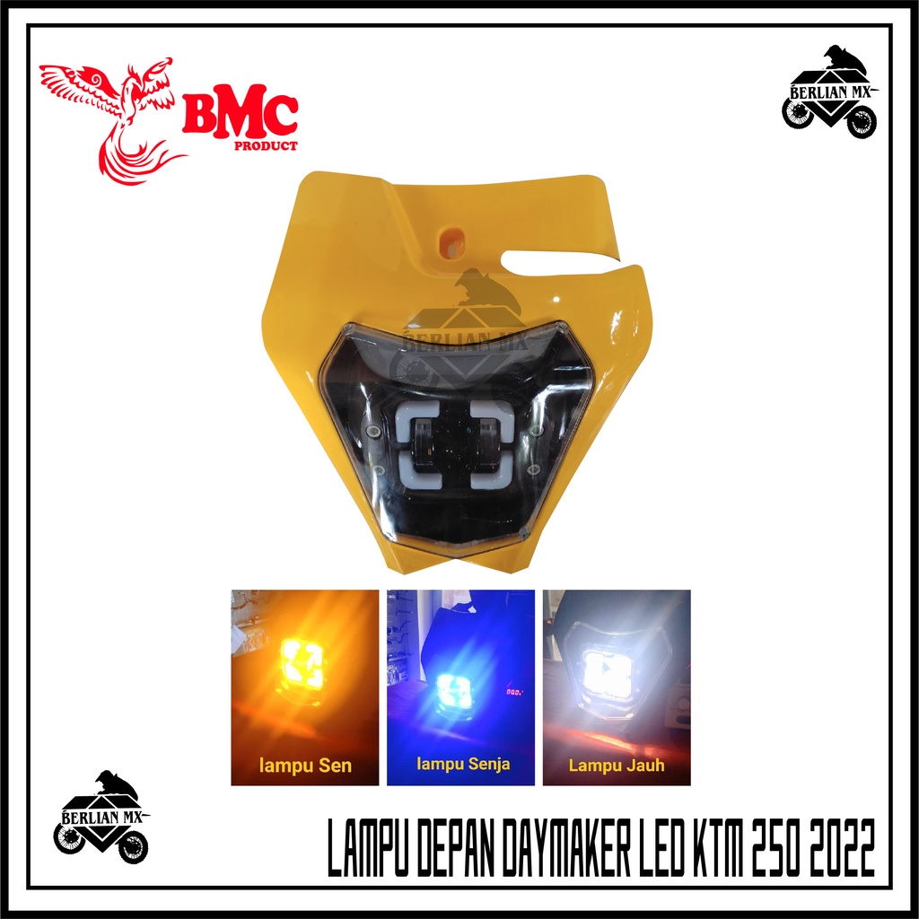 Headlamp reflektor LED DAYMAKER Lampu depan trail KTM 250 2022