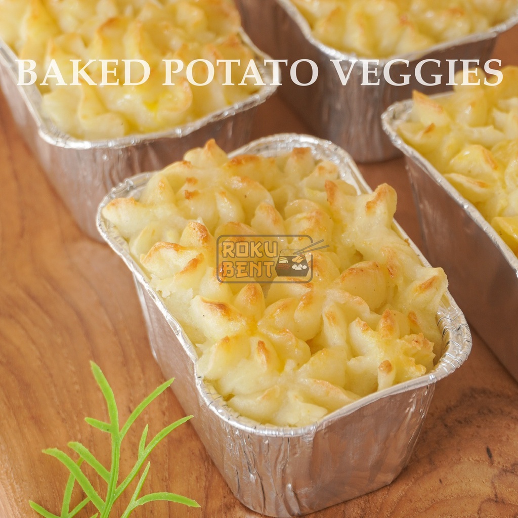 

Baked Potato Veggies Roku Bento BSD isi 5 - Kentang Keju Panggang Ready to Eat Siap Makan