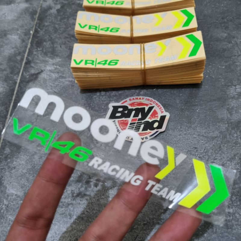 STICKER stiker MOONEY VR46 RACING TEAM CUTTING