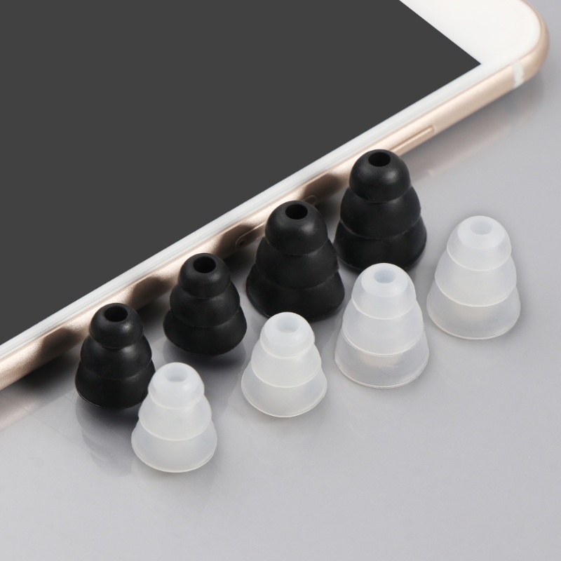 Cre Tips Telinga Untuk E3C E3G E4C E5C Earphone Pengganti Ear Buds Ear Cap Ear Plug Eartips Untuk Earbud Nirkabel, 2pasang