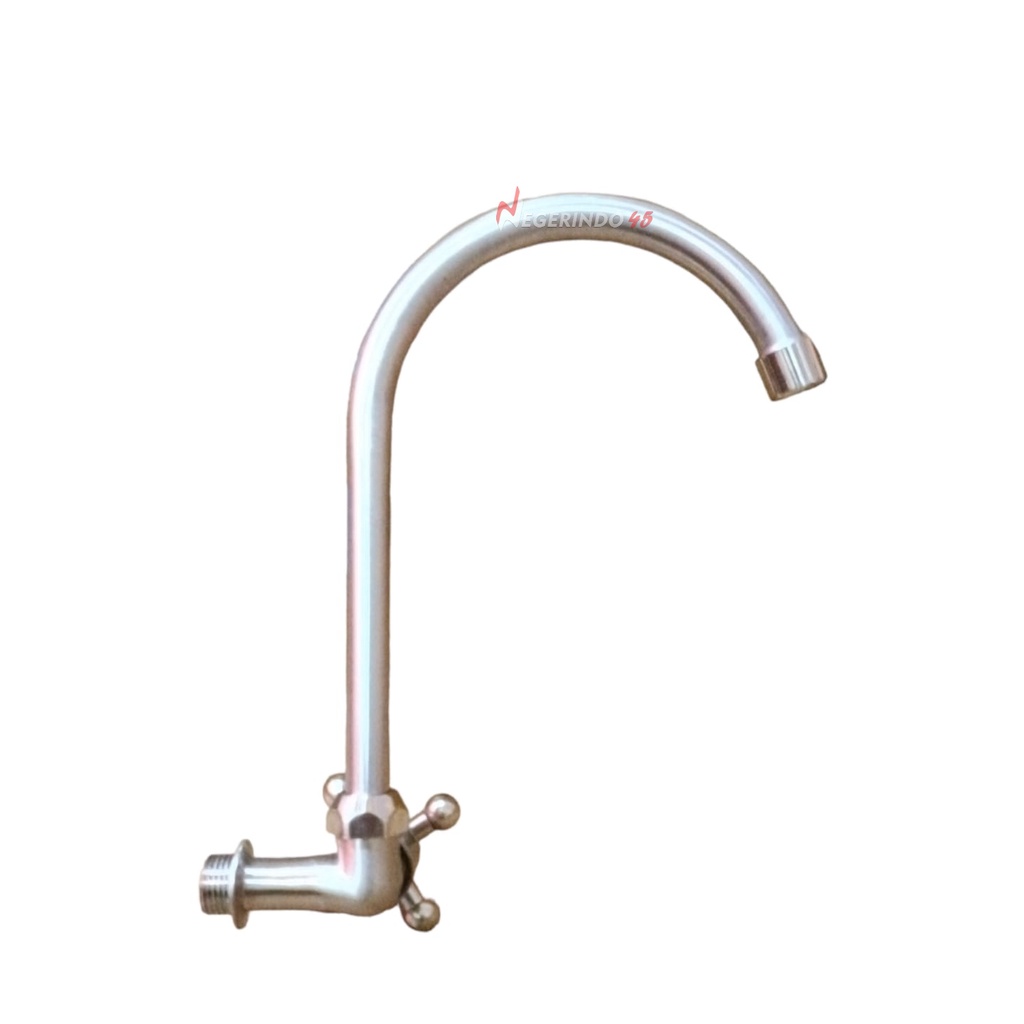 STAINLESS KERAN KRAN ANGSA BALING KRAN AIR DAPUR STENLIS
