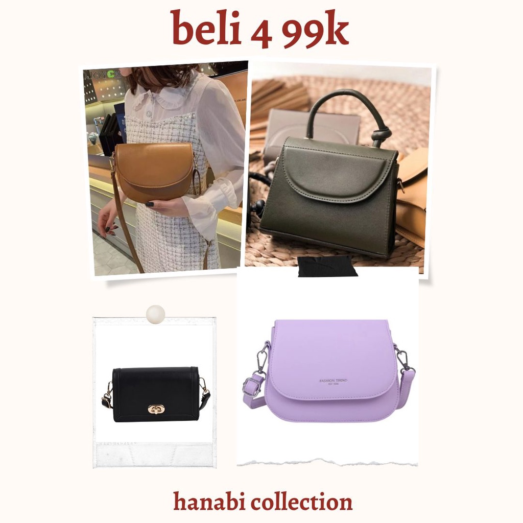 PAKET BUNDLING SELEMPANG WANITA ( SHEVA,LUNA,GLENCA,VHINA ) 99RB ISI 4