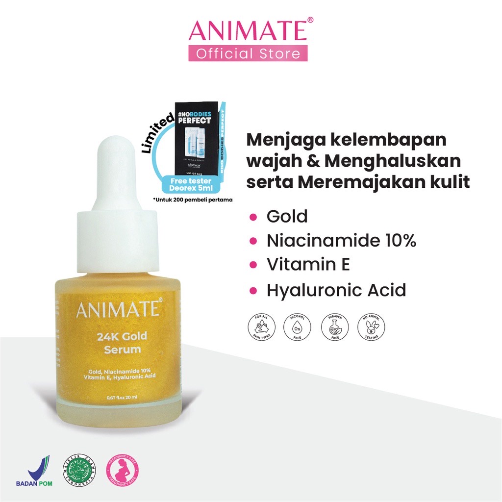 Animate 24K Gold Serum 20 ml - Anti Aging