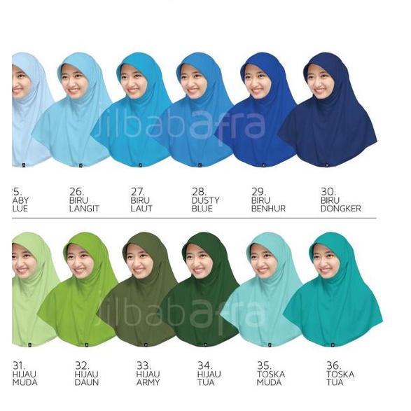 jilbab afra bergo kaos ukuran XL