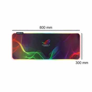 mosped mousepad TaffGO ASUS ROG Gaming Mouse Pad Illuminated RGB 800x300x3mm - GMS-WT5 anti slip tidak licin tatakan laptop rgb