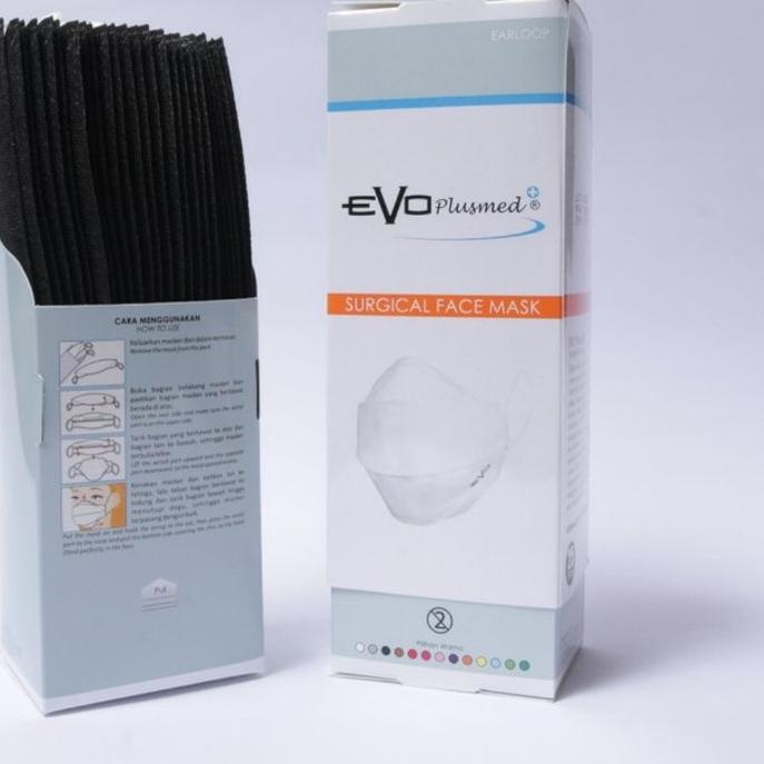 Hot Sale  Masker Evo Plusmed 4D Surgical Mask Medis isi 25 pcs Original マ