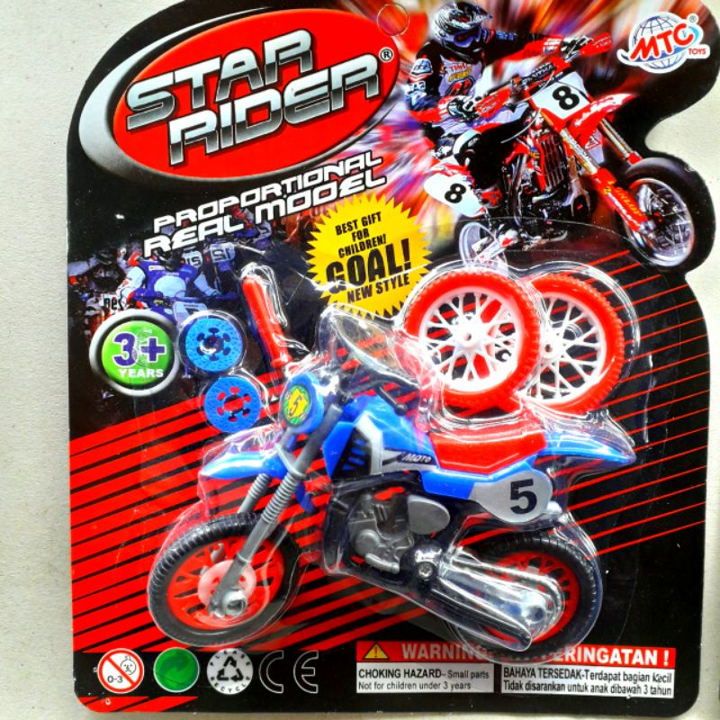 MAINAN MOTOR TRAIL SATU SET BONUS BAN DAN OBENG DAN GERBOXNYA |