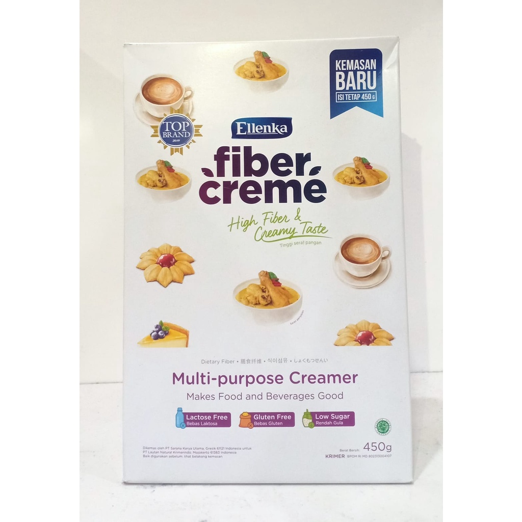 

Ellenka Fiber Creme 450g,Multifungsi krimer(Pengganti susu,santan Dll)