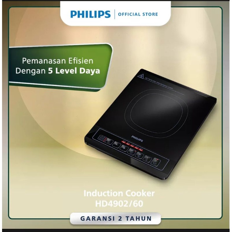 PHILIPS Induction Cooker HD4902/60/33 Kompor Induksi  Garansi Resmi Philips Indonesia 2 tahun