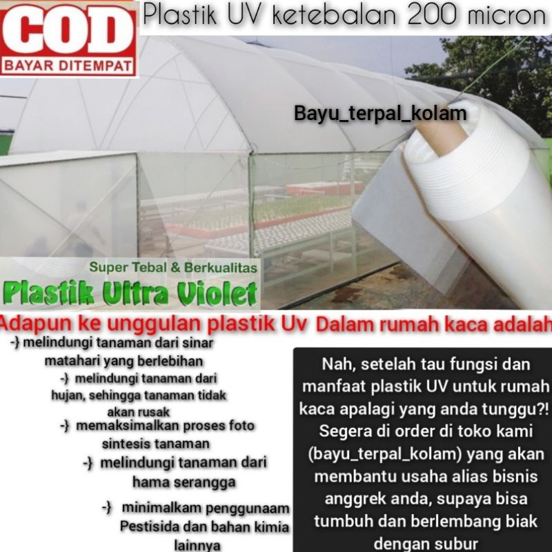 PLASTIK UV LEBAR 4 KETEBALAN 200 MICRON